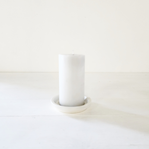 Pottery Candle Tray - Antique White - <p style='text-align: center;'>From R 5</p>